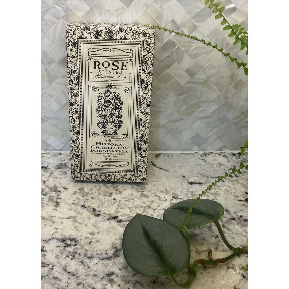 Rose Scented  Glycerine Soap 3‎ Cakes 9 OZ historic Charleston foundation Bath